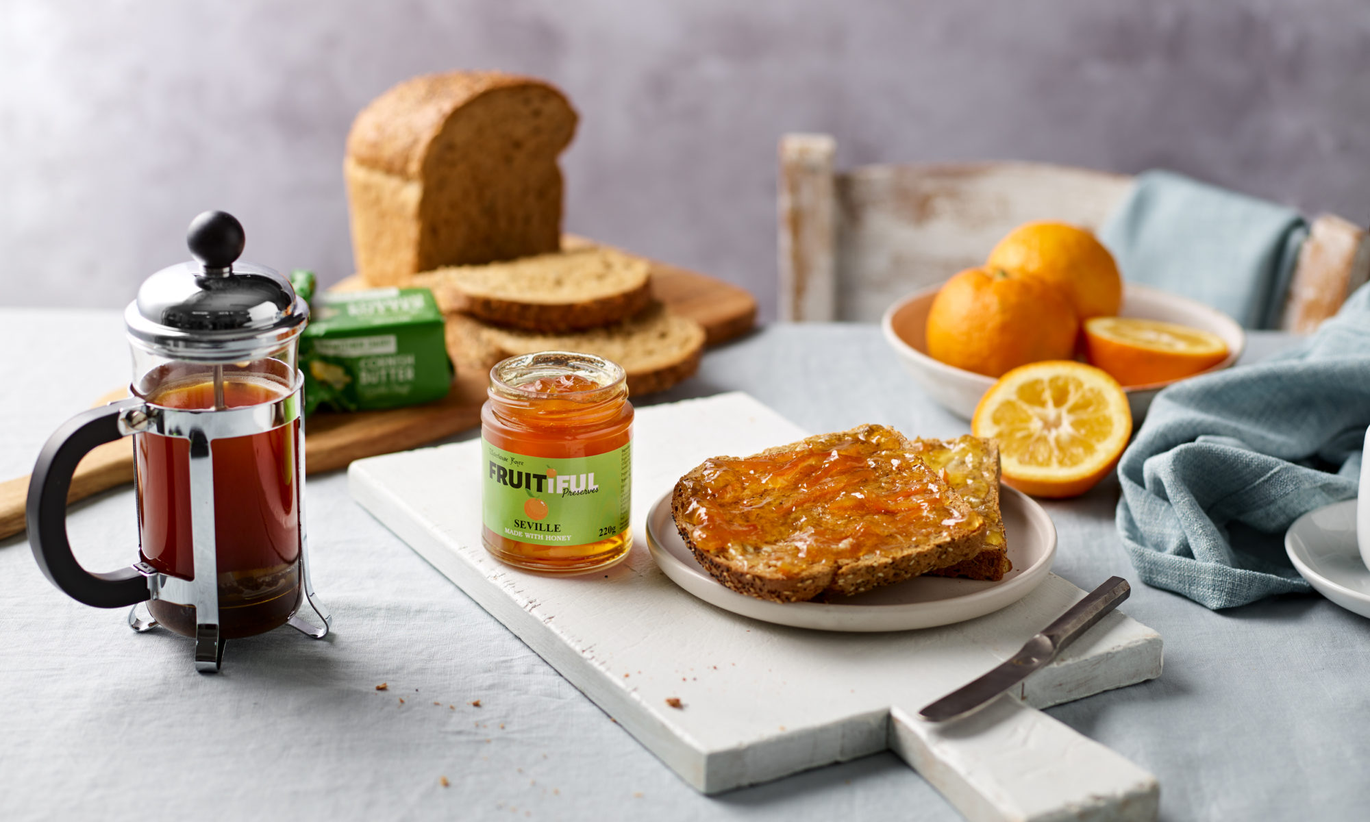 fruitiful preserve with toast